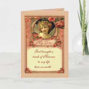 Carte ROSES VICTORIENS ROMANTIQUES par SHARON SHARPE