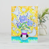 Carte Roses Violettes (Debout devant)