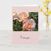 Carte Roses Vous Manquent (Fleur jaune)