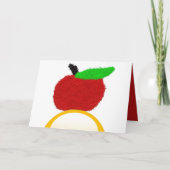 Carte Rosh Hashanah ראש השנה pomme et miel scintillants (Devant)