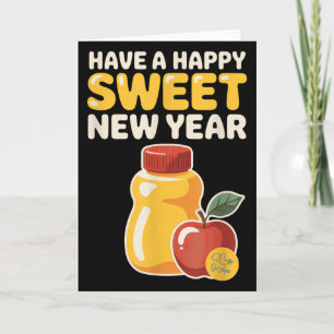 Carte Rosh Hashanah Bonne Année Douce Chéri Ours Jewi