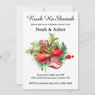 Carte Rosh HaShanah Carte d'invitation