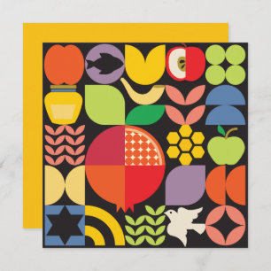 Carte Rosh Hashanah Jour de l'an Jour de la grenade Miel