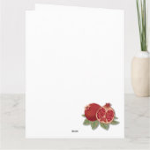 Carte Rosh Hashanah Jour de l'An juif Nom personnalisé H (Dos)