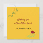 Carte Rosh Hashanah Juif Nouvel An Salutations Anglais C (Dos)