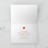 Carte Rosh Hashanah Rouge grenade Aquarelle sur or (Intérieur)