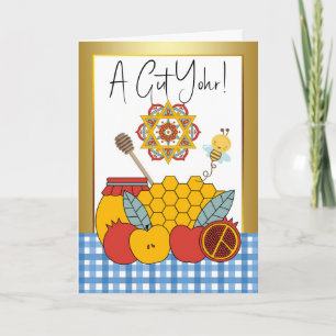 Carte Rosh Hashanah Yiddish A Gut Yohr