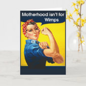 Carte Rosie la riveteuse (Fleur jaune)