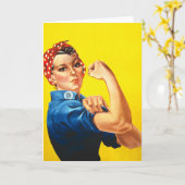 Carte Rosie la riveteuse (Fleur jaune)