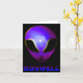Carte Roswell New Mexico Alien  (Fleur jaune)