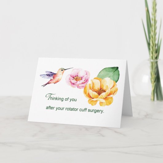 Carte Rotator Cuff Thinking of You Flowers (Devant)