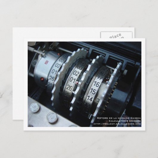 Carte Rotor Enigma (Devant / Derrière)