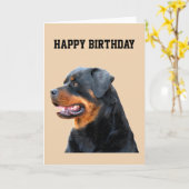 Carte Rottweiler (Fleur jaune)