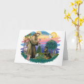 Carte Rottweiler (Fleur jaune)