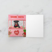 Carte Rottweiler Chien Valentine's Day Kissing Booth (Intérieur)