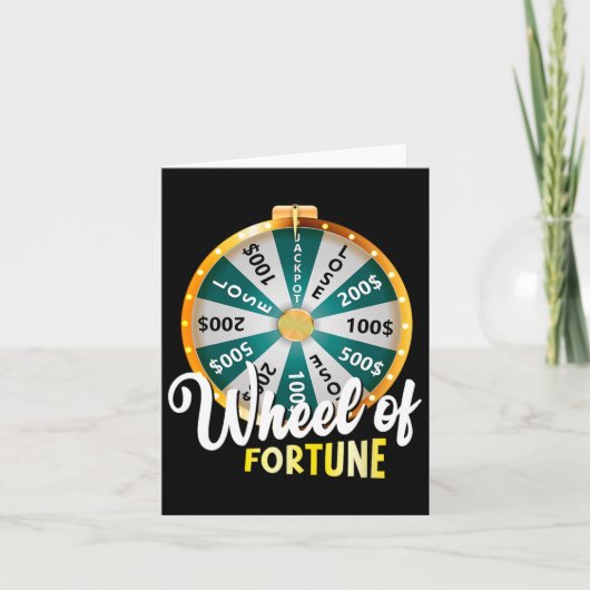 Carte Roue de Fortune père&#; s Humour de jour Tee Daddy (Devant)