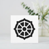 Carte Roue du Dharma (bouddhisme, hindouisme) (Debout devant)