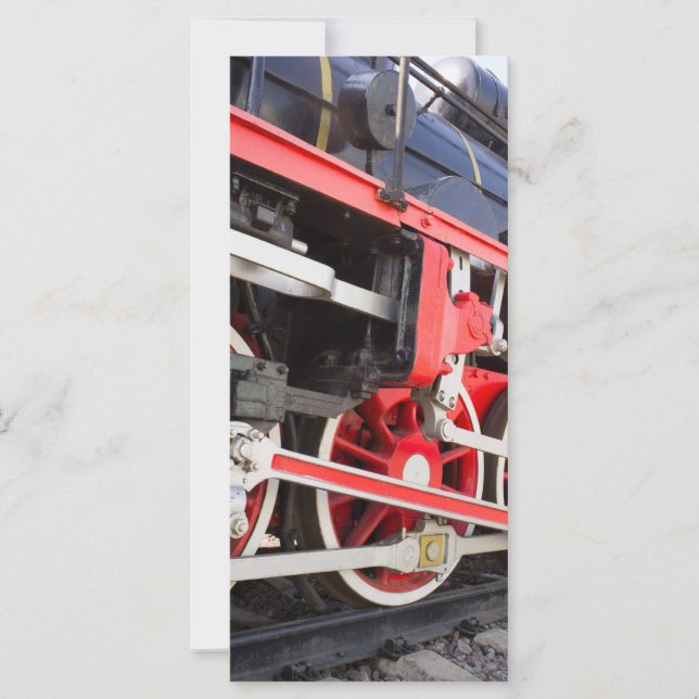 Carte Roues de locomotive à vapeur (Devant)