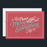 Carte rouge<br><div class="desc">This consolive card is all about celebrating the season and is designed exclusively for Zazzle. Red snowy background with a ribbon like font provides just the right canvas for your seasonal message. Add à Enveloppe Holiday Stamp from our extensive postage collection to match perfectly with your greeting. Enveloppe, liners et...</div>