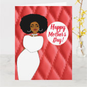 Carte Rouge Africain Américain (Fleur jaune)