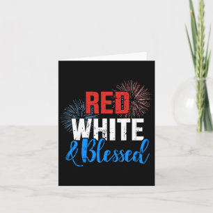 Carte Rouge Blanc Bénis pour la fête de l'indépendance d