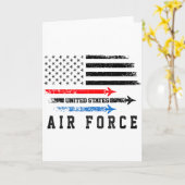 Carte Rouge Blanc Bleu Survol De L'armée De L'air Fier A (Fleur jaune)