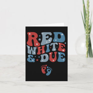 Carte Rouge Blanc Et 4 juillet Usa