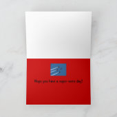 Carte Rouge, Blanc et Bleu, Joyeux 4 juillet ! (Intérieur)