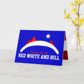Carte Rouge Blanc et Colline (Fleur jaune)