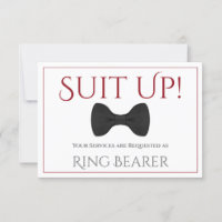 Rouge & Blanc Suit Up Be My Ring Bearer Fun Bow Cr