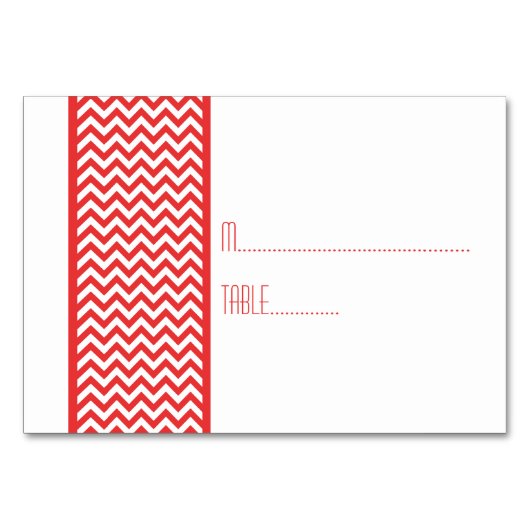 Carte rouge Chevron Border Escort (Devant)