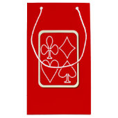 Carte rouge convient petit sac cadeau (Dos)