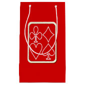 Carte rouge convient petit sac cadeau (Devant)