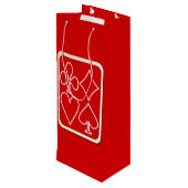 Carte Rouge Convient Vin Sac Cadeau (Dos Angle)