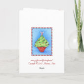 Carte rouge Cupcake (Dos)