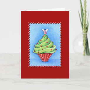 Carte rouge Cupcake
