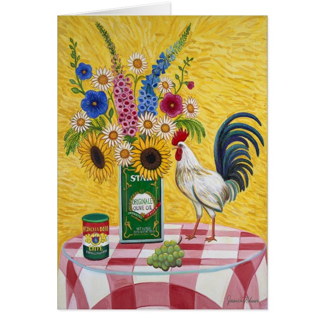 Carte rouge de coq de contrôle (Devant)