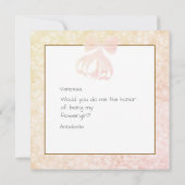 Carte Rouge de coucher de soleil transparent arc Bow Ros (Dos)