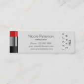 Carte rouge de fidélité de rouge à lèvres (Dos)