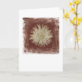 Carte rouge de maman (Fleur jaune)