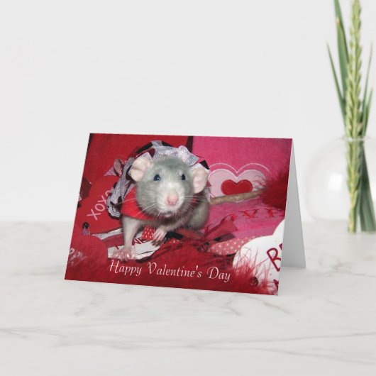 Carte rouge de Saint-Valentin (Devant)