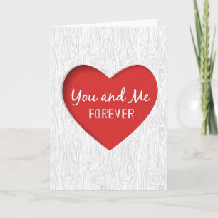 Carte rouge de Saint-Valentin de coeur