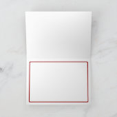 Carte rouge de vacances de Bells de Noël (Intérieur)