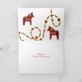 Carte rouge de vacances de chevaux de Dala (Intérieur)