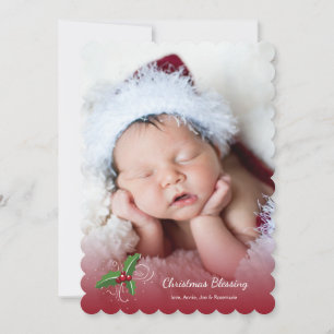 Carte rouge de vacances de photo de transparent de