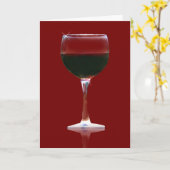 Carte rouge de Wine Lover (Fleur jaune)
