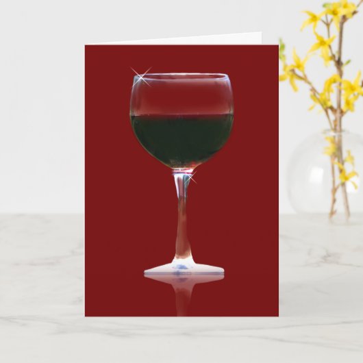 Carte rouge de Wine Lover (Fleur jaune)