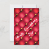 Carte Rouge Diamond Tufted Valentine's Day (Devant)