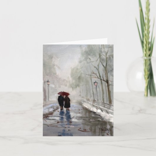 Carte rouge d'ombrelle (Devant)