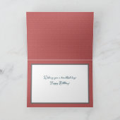 Carte Rouge Eau Lily Couleur Joli Fleur Joyeux Anniversa (Intérieur)